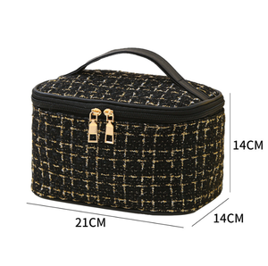 Bolsa de Aseo de Gran Capacidad para Mujer, Neceser de Viaje, Organizador de Maquillaje, Bolsa de Cosméticos con Cierre de Cremallera - Product Image 4
