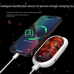 Productos 2023 nuevo cargador portátil eléctrico regalo de invierno calentador de calentamiento Mini bolsillo USB recargable llama calentador de manos banco de energía - Product Image 4