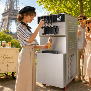 Máquina de Helados Automática de <span class=keywords><strong>3</strong></span> Sabores, Máquina Comercial para Hacer Helados Suaves para Negocios, Camión de Helados - Product Image 1
