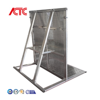 Barrière de sécurité pliable, modulaire, facilement assemblable, en alliage d'aluminium, pour clôture de scène