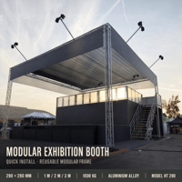 Système d'éclairage de scène en treillis d'aluminium sur mesure 290x290mm pour exposition, cabine DJ et affichage d'événements