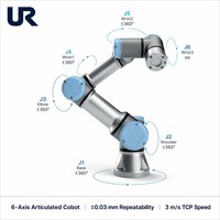 Robot collaboratif UR3E - Moteur en aluminium 12/24V 350W et composants de base PLC