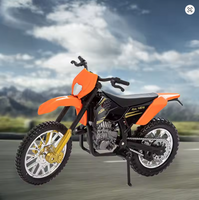 Modèle de moto 450 SX-F 1/18, miniatures portables, jouets de collection de simulation de moto de course pour enfants MENTORS