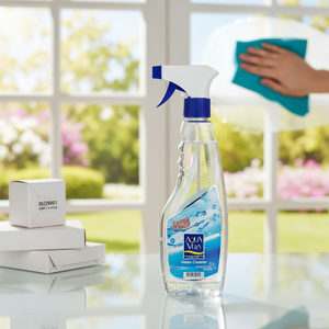 Aquavera Eco-Friendly Transparent <b>Liquid</b> Glass Cleaner 5%-15% for Ingredients ISO9001 GMP Certified Stocked Carton Packed - Product Image 3