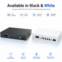 40W Mini UPS DC Sumber Daya Cadangan dengan Baterai Lithium 20000mAH 64WH untuk Router WiFi, Modem, Kamera CCTV, dan ONU