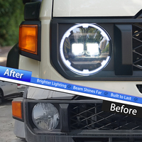 Ensemble de phares LED KGKB pour Toyota Land Cruiser LC76 LC78 LC79 2024, mise à niveau style RGB, projecteur DRL à double lentille, Plug & Play