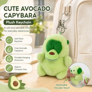 OEM Colgante de Peluche de Aguacate, Muñeco de Peluche con Cuerda para Jalar, Llavero de Dibujos Animados Suave, Colgante de Juguete para Niños - Product Image 5
