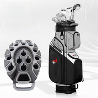 Sac de golf léger et imperméable en PU avec 14 compartiments et système de protection des clubs pour hommes et femmes, accessoires de golf