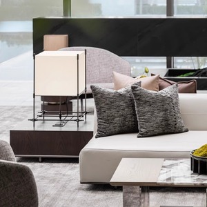 Modern Geometric Acrylic <b>Table</b> <b>Lamp</b> LED Light Source E27 Bulb <b>Base</b> Switch Control For Living Room Study - Product Image 1
