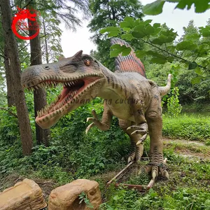 Fourniture de dinosaures animatroniques pour parc d'attractions en plein air véritable usine de dinosaures robot grandeur nature parc à thème de dinosaures