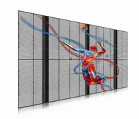 Brillant numérique LED publicité affichage p3.9 intérieur couleur LED écran Transparent mur vidéo led panneau pour mur de verre