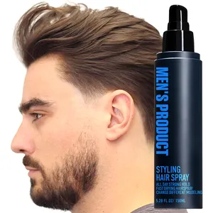 Private Label Thuis Professionele Mannen Stijl Schuim Sneldrogende Haarlak Producten Mousse Gel Crème Kit Natuurlijke Hair Styling Set