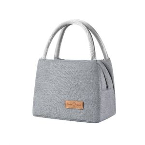 Sac isotherme personnalisé avec logo, 3 couches de conservation de la chaleur, sac fourre-tout en aluminium avec poignées épaisses, vente en gros - Product Image 1