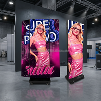 Écran d'affichage numérique LED pliable pour publicité intelligente portable, affichage d'affiches numériques, écran d'affichage LED portable à raccordement sans soudure P2.5 GOB