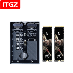 ITGZ çift Bay Pcie muhafaza taşınabilir Ssd Pcie Usb durumda USB 3.<span class=keywords><strong>2</strong></span> çift Nvme Ssd yerleştirme istasyonu M.<span class=keywords><strong>2</strong></span> Nvme Pcie Ssd yerleştirme istasyonu - Product Image 1