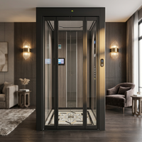 Pièces d'ascenseur à installation facile, porte de palier d'ascenseur pour villa, panneau de verre à montage rapide, porte d'ascenseur domestique silencieuse