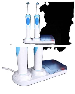 <span class=keywords><strong>Soporte</strong></span> para cepillo de dientes eléctrico <span class=keywords><strong>Oral</strong></span> <span class=keywords><strong>B</strong></span>, base de <span class=keywords><strong>soporte</strong></span>, cubierta para cabezales de cepillo de dientes con orificio para cargador, para baño - Product Image 3