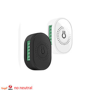 Módulo Interruptor de Luz Inteligente Zigbee Mini de 16A, 1/2 Gang, 2 Vías, Sin Neutro, Sin Condensador, para Hogar Inteligente, Compatible con Alexa y <span class=keywords><strong>Google</strong></span> <span class=keywords><strong>Home</strong></span> - Product Image 1