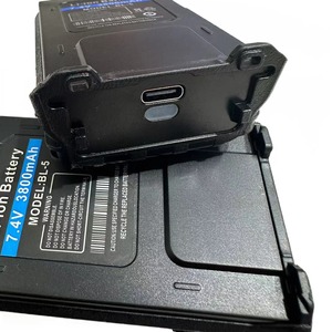 For Baofeng Walkie Talkie <b>Battery</b> 3800mAh Lithium <b>Rechargeable</b> With Type C Charging Anti Slip Black - Product Image 3