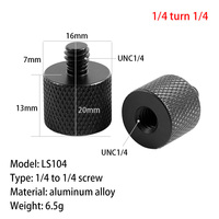 14 3/8 \ "Magische Bal Spy Camera Accessoire Met Verborgen Schroefgaten Statief Hoofd Telefoonhouder 1/4 Mannelijke Vrouwelijke Adapter