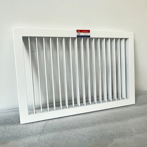 Kích thước tùy chỉnh một lớp lưới tản nhiệt không khí nhôm Louvre cho hệ thống HVAC cung cấp không khí trở lại với lắp đặt dễ dàng - Product Image 6