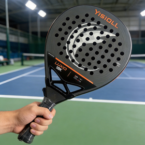 Raqueta de Pádel de Carbono 3K para Jugadores Intermedios de Club con Potencia Controlada, Superficie de Arena con Patrón 3D - Product Image 1