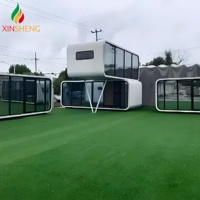 Maison Capsule Mobile de Luxe Préfabriquée, Cabine Apple, Maisons Modernes Préfabriquées, Conteneur Modulaire, Mini-Maison Mobile