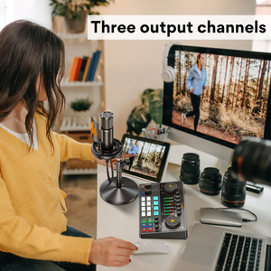 Bộ micro thu âm Maono AME2A, dành cho podcast, thu âm, phát trực tiếp, hát, lồng tiếng, có điều khiển độ khuếch đại và hiệu ứng reverb. - Product Image 4