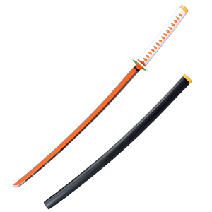 Épée de jouet <span class=keywords><strong>Demon</strong></span> <span class=keywords><strong>Slayer</strong></span>, Épée Nichirin de Tsuyuri Kanao, <span class=keywords><strong>Katana</strong></span>, Épée de samouraï, Artisanat, 104 cm - Product Image 1