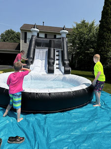 Casa de Brinco Inflable Negra de Grado Comercial para Niños y Adultos, Portátil, para Uso en Exteriores y Patios Traseros, <span class=keywords><strong>Inversión</strong></span> Comercial - Product Image 4