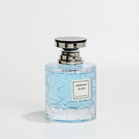 Flacon de parfum en verre vide de 100 ml, vente en gros, forme cylindrique ronde avec pulvérisateur pour huile parfumée