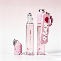 Flacon de parfum roll-on en verre 10 ml avec capuchon porte-clés, emballage portable pour huiles essentielles Keyo – Offre Spéciale