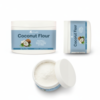 Tepung Kelapa Alami 100% Label Pribadi OEM untuk Bahan Tambahan Makanan, Kue, Camilan, Tepung Kelapa Vegan Rendah Lemak