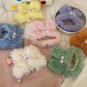 Female Makeup Fluffy Elastic Monster <strong>Face</strong> Wash Headband for Women Girls-Durable Eco-Friendly <strong>Flannel</strong> - Product Image 3