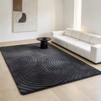 Tapis Tatami Moderne Rayé Épais en Peluche Personnalisé, Tapis en Mousse à Mémoire de Forme 3cm Antidérapant, Tapis de Jeu pour Enfants, Convient aux Animaux Domestiques, pour Chambre d'Enfant et Maison