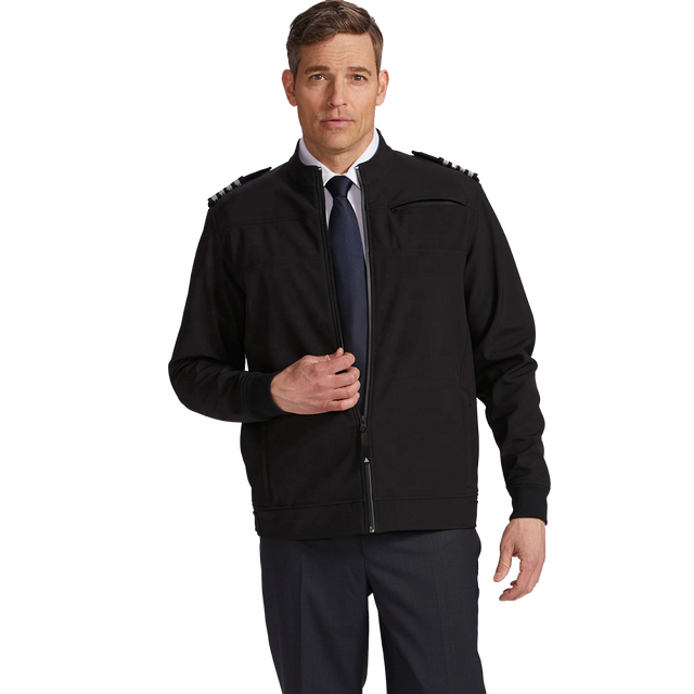 Airline pilot Style Zip up Custom logo Waterproof Light Weight Slim Fit Men Softshell pilot Flight Jackets
