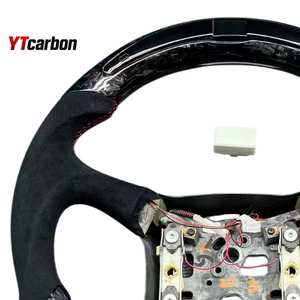 YTcarbon for Yukon Denali 99-02 Auto Parts Car <strong>Interior</strong> <strong>Accessories</strong> Modify Racing Style Custom Real Carbon Fiber Steering Wheel - Product Image 3