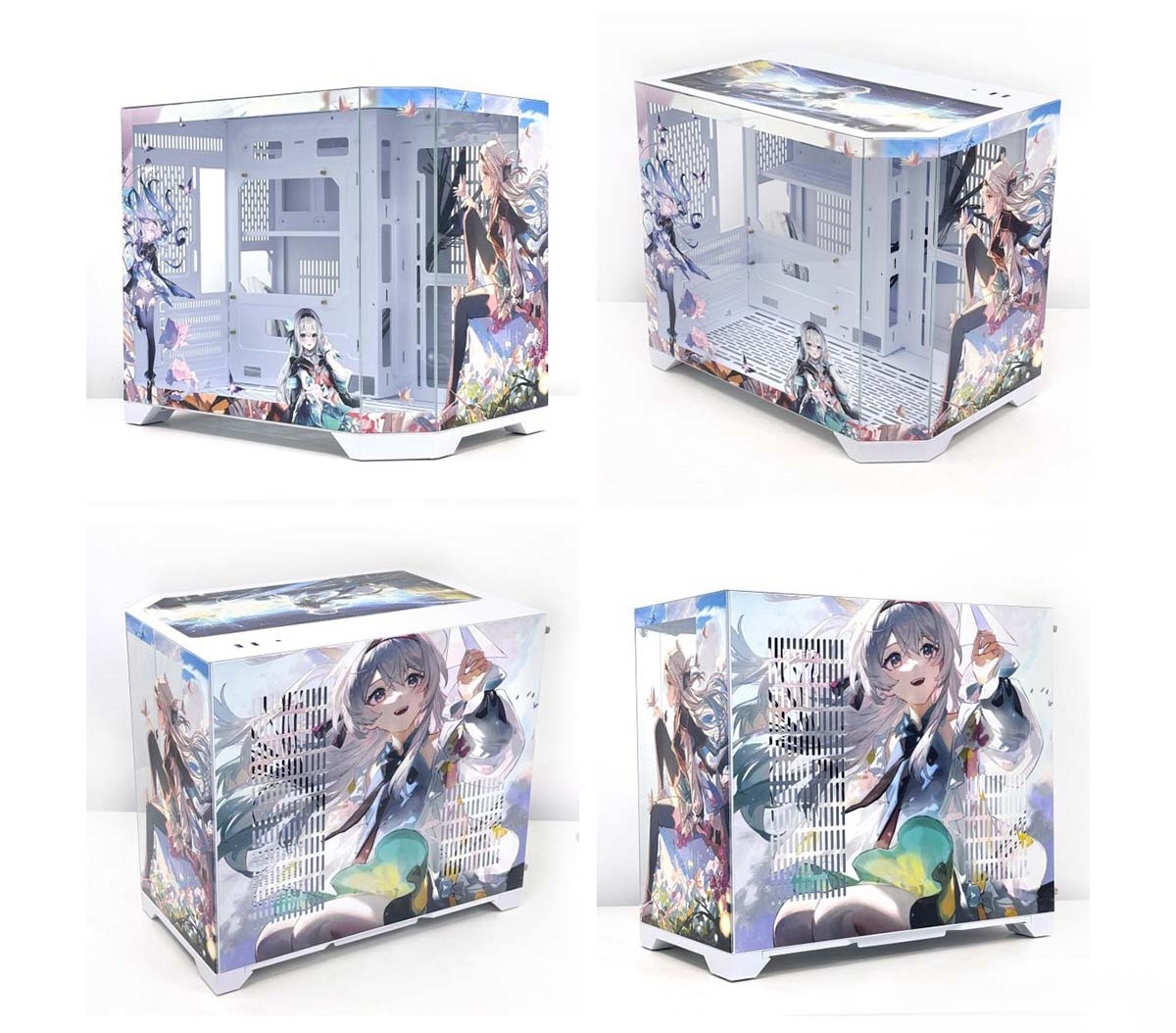 Customized Cartoon Animation Three-Sided Cartoon Sea View Room Computer ...