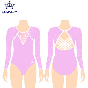 Jeunesse Gymnastique Beauté <span class=keywords><strong>Gym</strong></span> Collants Personnalisé Gymnastique Rythmique <span class=keywords><strong>Justaucorps</strong></span> Filles Avec Couleur rose - Product Image 1