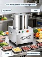 Hachoir alimentaire commercial 15L, Coupe-bol commercial, Mixeur viande-légumes 15L