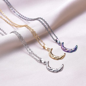 Colgante de Luna Creciente de Acero Inoxidable para Collar, Componente de Joyería DIY para Mujer - Product Image 4