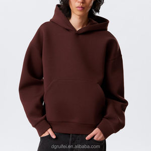 Bulk Custom Alta Qualidade Algodão Poliéster Mistura Gota Ombro Com Capuz Top <span class=keywords><strong>Pullover</strong></span> Oversized Grossa Boxy Men's Scubas Hoodie - Product Image 3