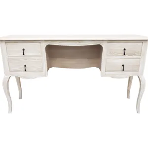 Mme Woods Nouvel Arrivage Armoire de rangement en bois classique de luxe à 4 tiroirs Commode en bois de chêne blanc pour la chambre à coucher