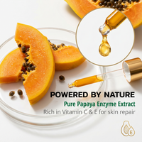 Huile de massage à la papaye en marque propre, extrait de fruits frais, vitamine E, texture légère non grasse pour une nutrition et une hydratation quotidiennes