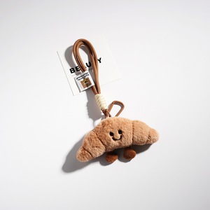 Porte-clés en peluche en forme de baguette de pain, motif dessin animé mignon, pour couples, pendentif décoratif pour sac, figurine décorative - Product Image 5