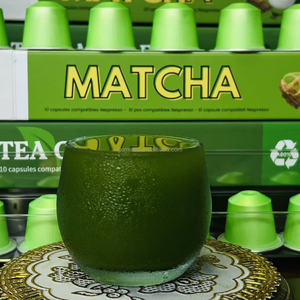 Capsules de matcha compatibles avec les machines <span class=keywords><strong>Nespresso</strong></span> Essenza <span class=keywords><strong>Inissia</strong></span> Citiz, thé vert biologique de qualité cérémoniale, dosettes de <span class=keywords><strong>café</strong></span> - Product Image 4