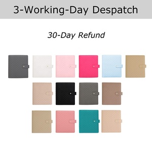 Yihe Best Selling 12-Colored A5 <strong>Quilted</strong> Pebble Leather Budget <strong>Binder</strong> 35MM Gold Ring Agenda Planner/Cover for Filing Products - Product Image 3