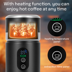 Máquina de café espresso portátil eléctrica de alta presión de 20 bares USB C recargable para acampar al aire libre coche viaje hogar - Product Image 5