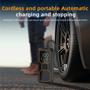 Mini compresseur d'air T05 80W avec batterie 4000mAh, sans fil, lumière LED, moniteur de pression des pneus, débit d'air de 30L/min pour utilisation en extérieur - Product Image 6