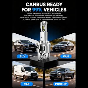 Nuova Lampada LED Xenplus A5 ad Alta Potenza CSP3570 50W 36000LM 6000K, Formato Mini H15 Canbus, per Fari Auto Mercedes Benz Audi <span class=keywords><strong>BMW</strong></span> - Product Image 5